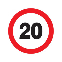 INTERDIT DE ROULER A PLUS DE A 20 KM D.420mm