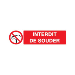INTERDIT DE SOUDER 200x52mm