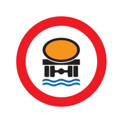INTERDIT TRANSPORT PROD. POLLUANTS LES EAUX D.420mm
