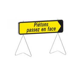 KD 1000X300 C1 PIETONS PASSEZ EN FACE FLECHE AMOVIBLE