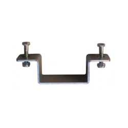 KIT DE 2 BRIDES RECTANGULAIRES POUR POTEAUX 80X40MM