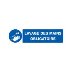 LAVAGE DES MAINS OBLIGATOIRE 330x120mm