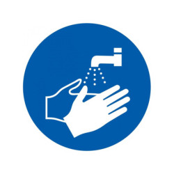 LAVAGE DES MAINS OBLIGATOIRE D.180mm