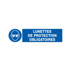 LUNETTES DE PROTECTION OBLIGATOIRES 330x200mm