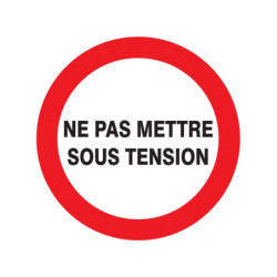 NE PAS METTRE SOUS TENSION D.180mm