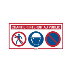 PANNEAU DE CHANTIER 3 EN 1 800X400mm