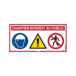 PANNEAU DE CHANTIER 4 EN 1 800X400mm