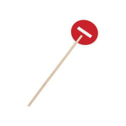 PANNEAU K10 D.42CM L.1,4M NON RETRO SENS INTERDIT+VERT