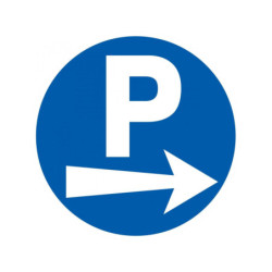 PARKING FLECHE A DROITE D.300mm