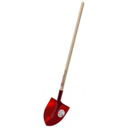 PELLE RONDE 31CM SUPERLEGERE 1.120KG MANCHE BOIS 130CM - BOIS PLUME