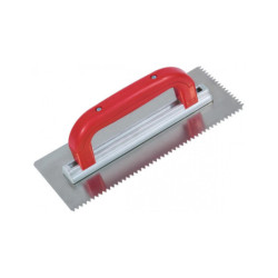 PLATOIR A COLLE INOX 28X12CM DENTS ISOCELES DE 6MM