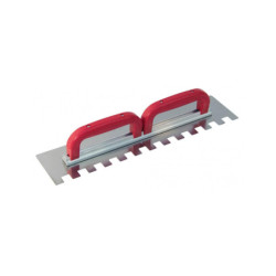 PLATOIR A COLLE INOX 49X11,5 DEMI-LUNE 20X20MM 2 POIGNEES