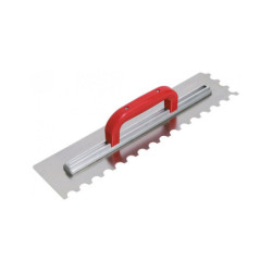 PLATOIR A COLLE INOX 49X12CM DENTS DEMI-LUNE 20X10MM