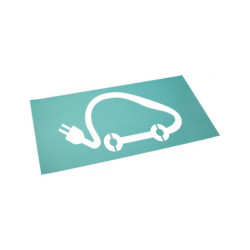 POCHOIR VOITURE ELECTRIQUE 60X120CM (SIGNALISATION HORIZONTALE)