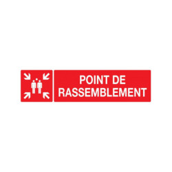 POINT DE RASSEMBLEMENT (INCENDIE) 330x75mm