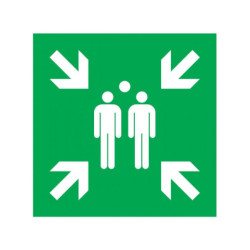 POINT DE RASSEMBLEMENT APRES EVACUATION 330x120mm