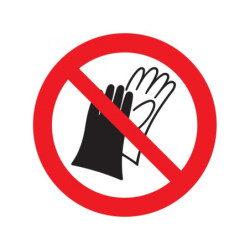 PORT DE GANTS INTERDIT D.420mm