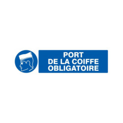 PORT DE LA COIFFE OBLIGATOIRE 330x120mm