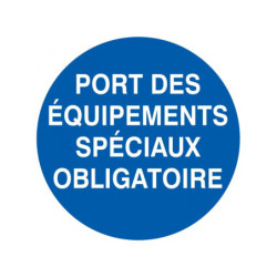 PORT DES EQUIPEMENTS SPECIAUX OBLIGATOIRE D.180mm