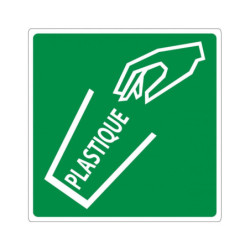 POUBELLE PLASTIQUE ADHESIF 200x200mm