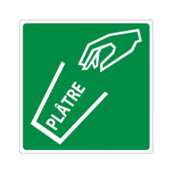 POUBELLE PLATRE ADHESIF 200x200mm