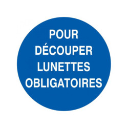 POUR DECOUPER LUNETTES OBLIGATOIRES D.180mm