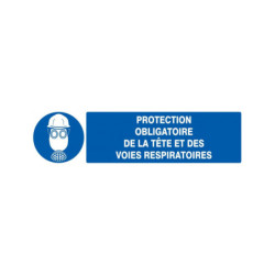 PROTECTION OBLIGAT. TETE/VOIES RESPIRATOIRES 330x120mm