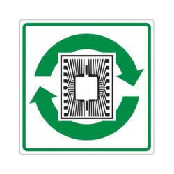 RECYCLAGE DES CIRCUITS & PUCE ADHESIF 200x200mm