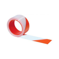 RUBAN "RUBAFORT" ROUGE BLANC 100MX50MM