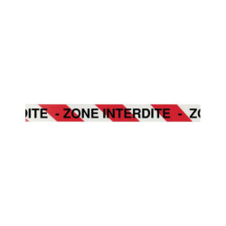 RUBAN "ZONE INTERDITE" 500MX75MM