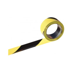 RUBAN RUBAPLAST NOIR JAUNE 500MX50MM
