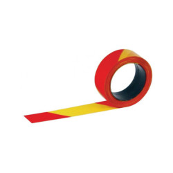 RUBAN RUBAPLAST ROUGE JAUNE 100MX50MM