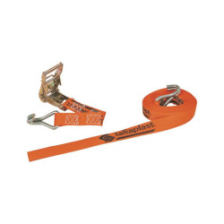 SANGLE D'ARRIMAGE A CLIQUET ORANGE 6MX35MM