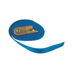SANGLE D'ARRIMAGE CLIQUET 5MX25MM BLEUE