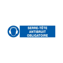 SERRE-TETE ANTIBRUIT OBLIGATOIRE 330X200mm