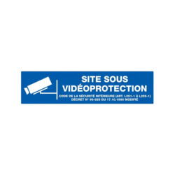 SITE SOUS VIDEOPROTECTION 330x75mm