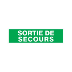 SORTIE DE SECOURS 330x200mm