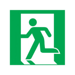 SORTIE DE SECOURS A GAUCHE 200x200mm