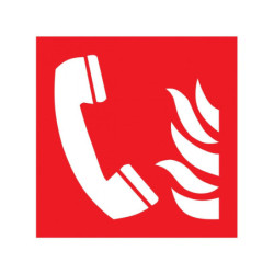 TELEPHONE A UTILISER EN CAS D'INCENDIE 330x75mm