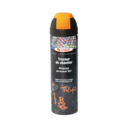 TRACEUR DE CHANTIER 500ML ORANGE FLUO