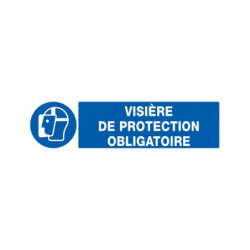VISIERE DE PROTECTION OBLIGATOIRE 330X120mm
