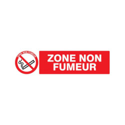 ZONE NON FUMEUR 330x200mm