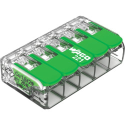 Borne de connexion - WAGO - 5x4 mm² - Vendu par 25 - 30mm