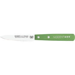 Couteau d'office Classic Bois - Nogent - Lame lisse 9 cm - Coloris olive - Boite de 20