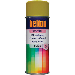 Peinture SpectRAL haute brillance - Belton - Coloris jaune signalisation RAL 1023 - Aérosol 400 ml