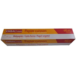 Papier cuisson - Embal'four - Longueur 60 m - Largeur 40 cm
