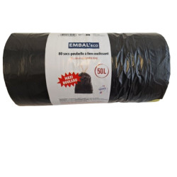Sacs poubelle coulissants - 50l - 680mm - 650mm