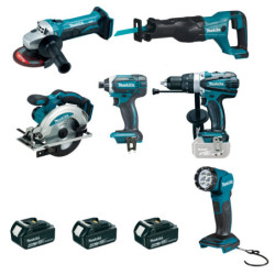 Ensemble de 6 machines DJR186 + DGA452 + DTD152 + DSS610 + DHP458 + DEBDML815