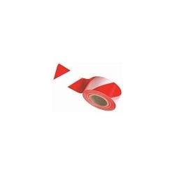Rubalise rouge/blanc 100Mx80mm