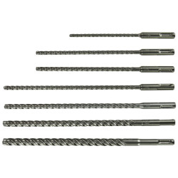 Coffret 7 Forets SDS-PLUS 4 taillants TCT Nemesis II